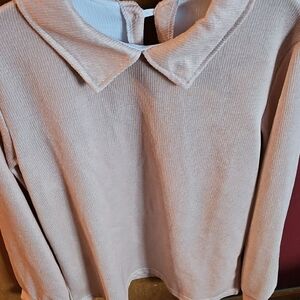 Unlisted Women's Cream Collared Top